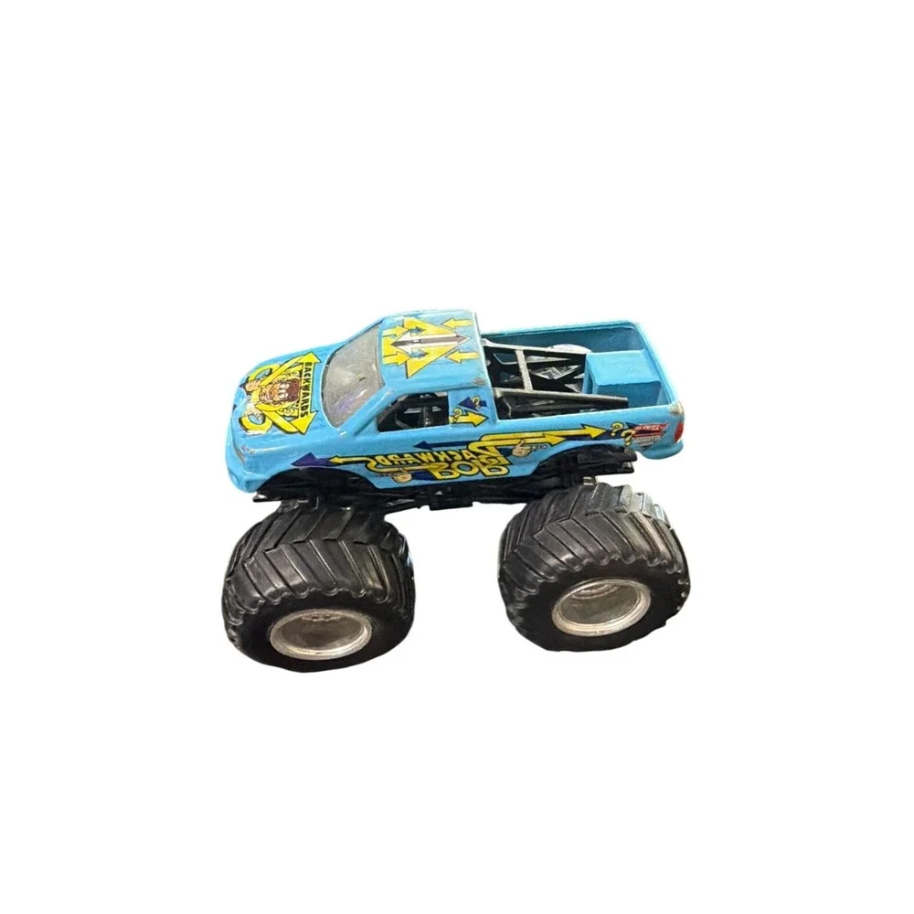 Hot Wheels Monster Jam Backward Bob Truck 1:64 Blue Diecast Off-Road Toy